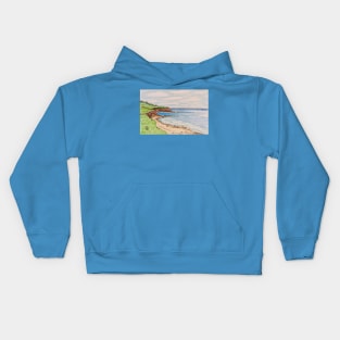 Overlooking the Bluff at Sea Kids Hoodie